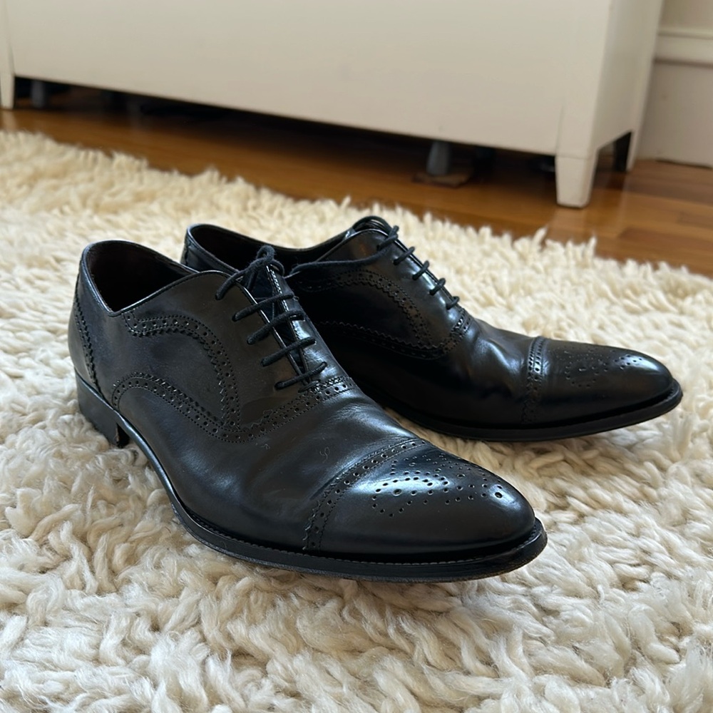 To Boot New York Black Men’s Oxford Lace-up